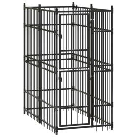 Outdoor Dog Kennel Steel 19.8 ft��