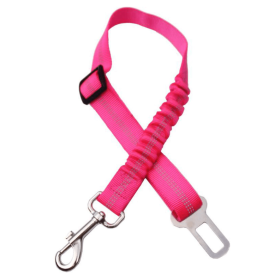 Car Elastic Safety Leash (Color: Pink)