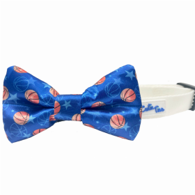 Cutie Ties Dog Bow Tie (Color: Basketball, size: one size)