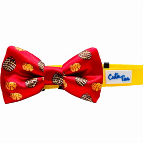 Cutie Ties Dog Bow Tie (Color: Nuggest & Fries, size: one size)