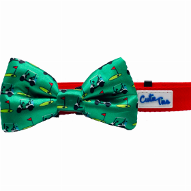 Cutie Ties Dog Bow Tie (Color: Golf Green, size: one size)