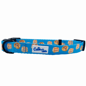 Cutie Ties Fun Design Dog Collar (Color: The Breakfast Club, size: small)