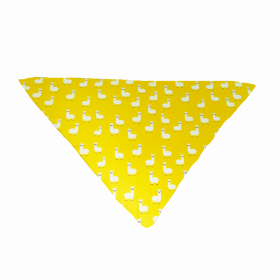 Cutie Ties Tie On Dog Bandana (Color: Llama Yellow, size: small)