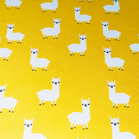 Cutie Ties Tie On Dog Bandana (Color: Llama Yellow, size: large)