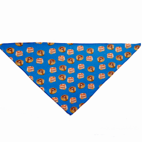 Cutie Ties Tie On Dog Bandana (Color: Breakfast, size: large)