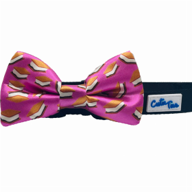 Cutie Ties Dog Bow Tie (Color: S'mores Purple, size: one size)