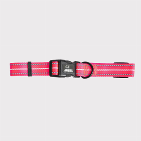 GF Pet  Reflective Collar (Color: Neon Pink, size: small)