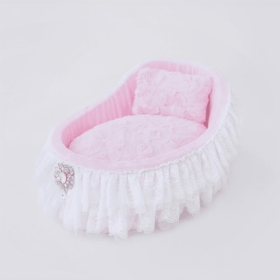 Crib Dog Bed (Color: Baby Doll, size: one size)