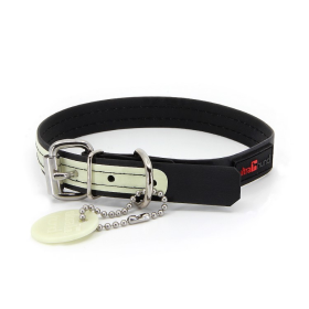 Play Glow Collar (Color: Black, size: 3/4"x14")