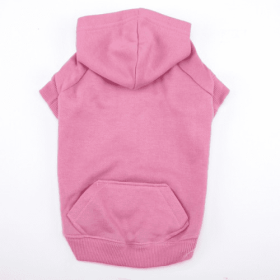 Casual Canine Basic Hoodie (Color: Pink, size: medium)