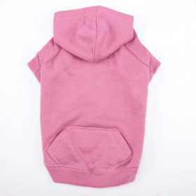 Casual Canine Basic Hoodie (Color: Pink, size: large)