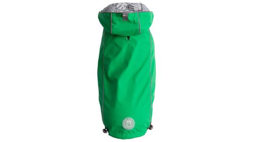 GF Pet Reversible Elasto-Fit Raincoat (Color: Green, size: 2XS)