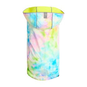 GF Pet Reversible Raincoat (Color: Neon Yellow / Tie Dye, size: XS)