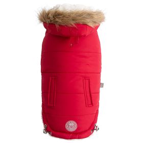 GF Pet Reversible Chalet Jacket (Color: Red, size: 2XS)