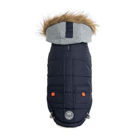 GF Pet Winter Sailor Parka (Color: Navy, size: 2XS)