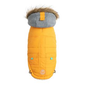 GF Pet Winter Sailor Parka (Color: Yellow, size: S)