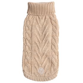 GF Pet Chalet Sweater (Color: Oatmeal, size: 3XS)