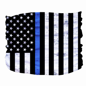 Thin Blue Line Pup Scruff (Color: Blue,Black,White, size: large)