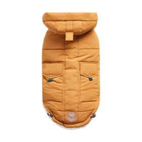 GF Pet Super Puff Parka (Color: Yellow, size: 4XL)